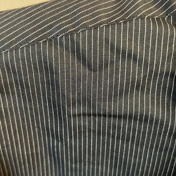 Men's Van Heusen Traveler Long Sleeve Pin Striped Button-Down Collared Shirt~ XL - Picture 4 of 8